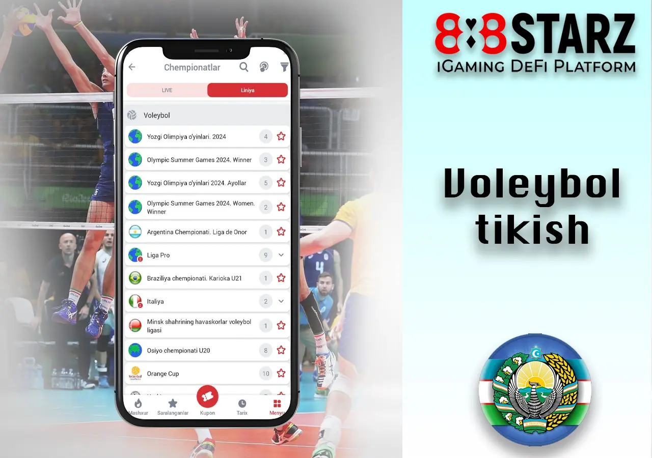 Voleybol bo'yicha sport garovlari