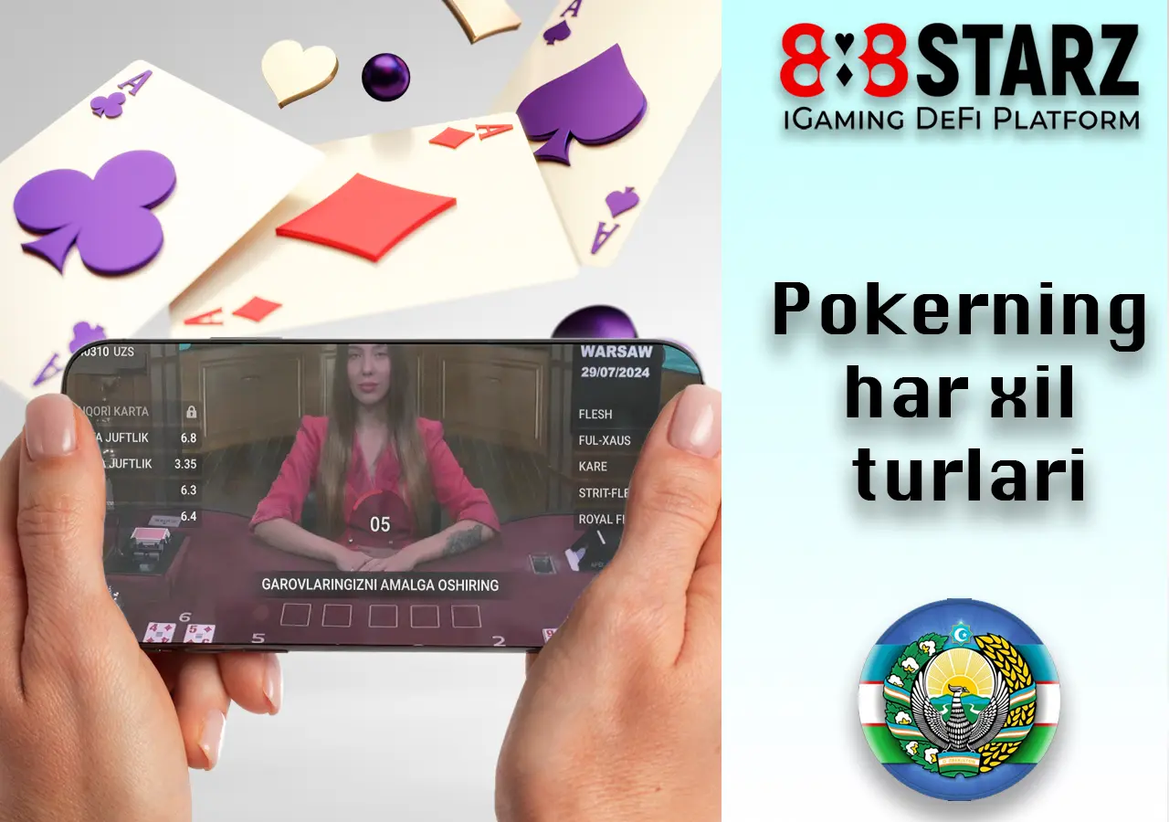 888starz pokerining turli xil turlari