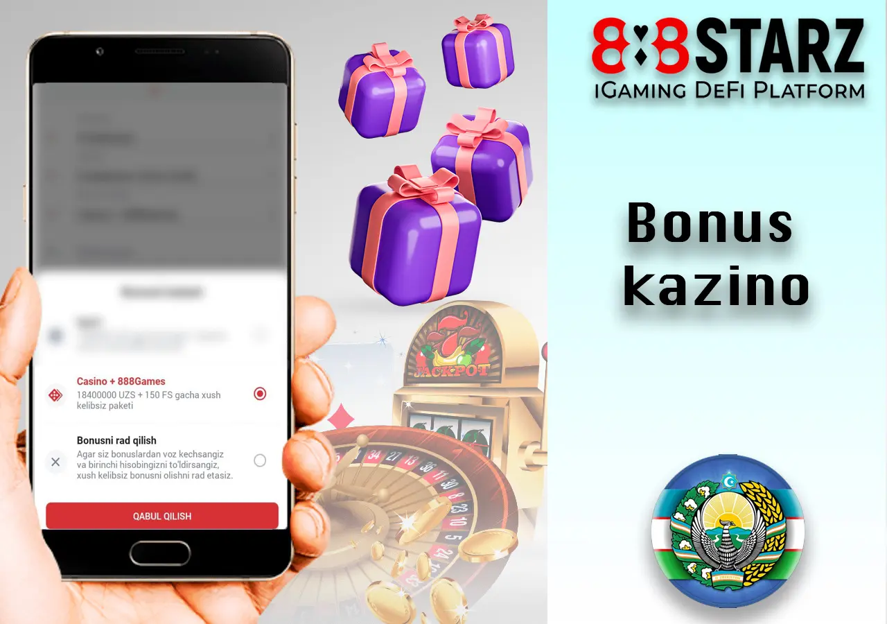 Yoqimli kazino bonuslari 888starz