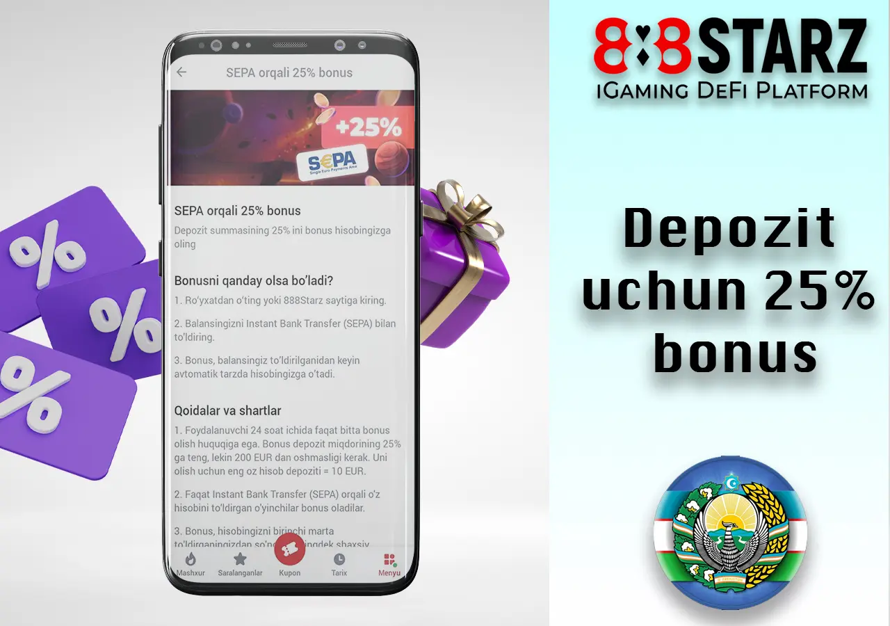 SBP orqali to'ldirish depozitga 25% beradi